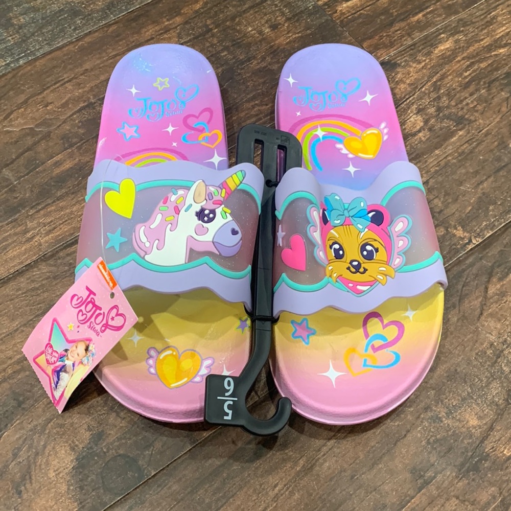 NWT JoJo Siwa Slides Size 5-6